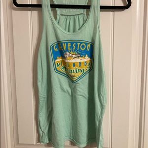 sea foam green racerback tank size medium